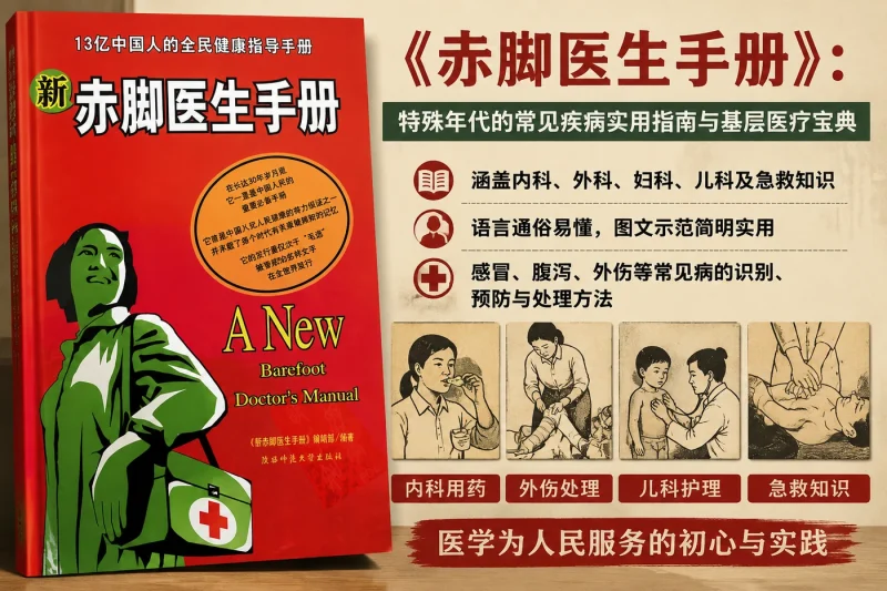《赤脚医生手册》：特殊年代的常见疾病实用指南与基层医疗宝典-以北资源站
