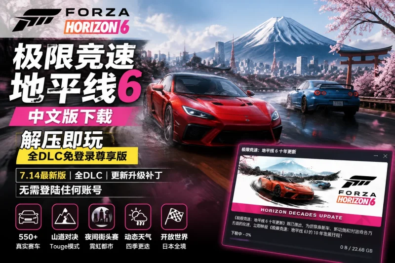极限竞速地平线6中文版下载 解压即玩 全DLC免登录尊享版-以北资源站