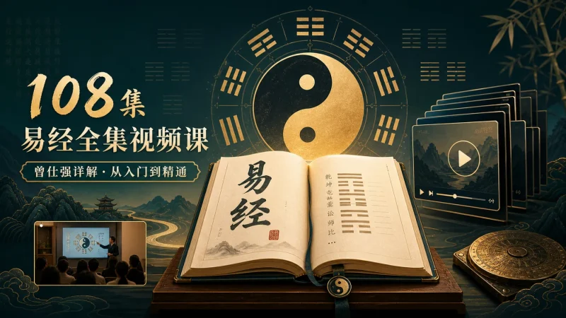 曾仕强《易经完全通》108集全套视频课程:从入门到精通的系统学习资料-以北资源站