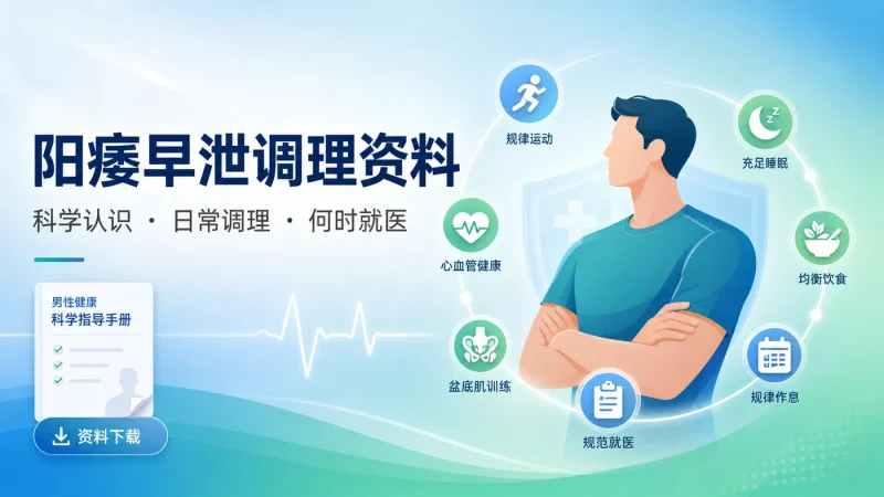 阳痿早泄调理资料:男性常见性功能问题的科学认识与日常调理方法-以北资源站