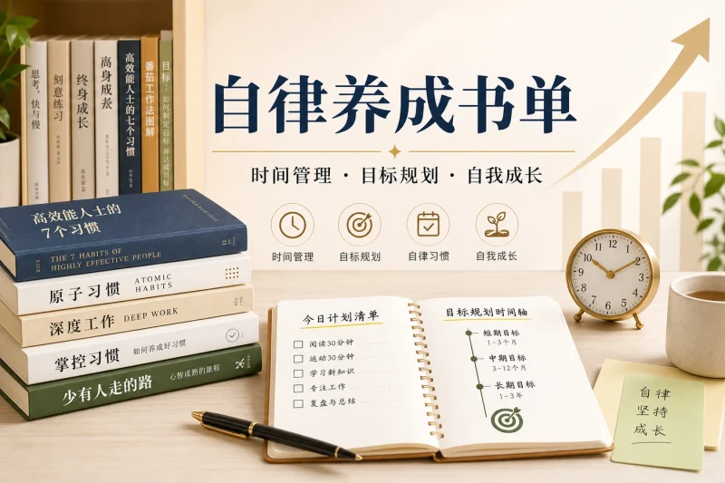 自律养成书单推荐:时间管理、目标规划与自我成长必读书籍清单-以北资源站