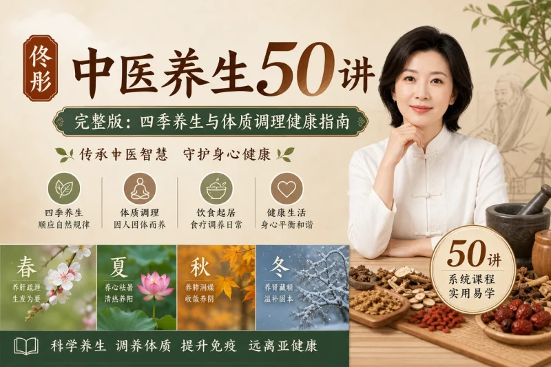 佟彤《中医养生50讲》完整版:四季养生与体质调理健康指南-以北资源站