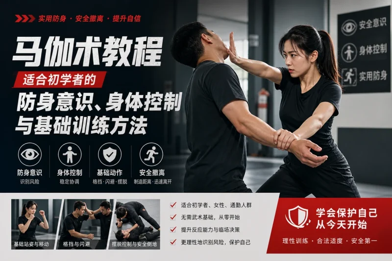 马伽术教程:适合初学者的防身意识、身体控制与基础训练方法-以北资源站